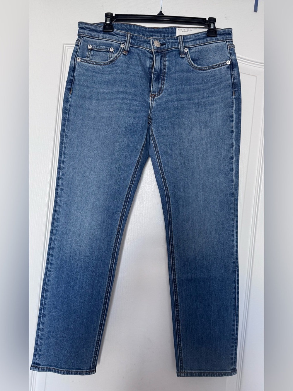 NWT Rag & Bone Dre Low-Rise Stretch Boyfriend Jeans - Julienne; Size 27 - Picture 8 of 16